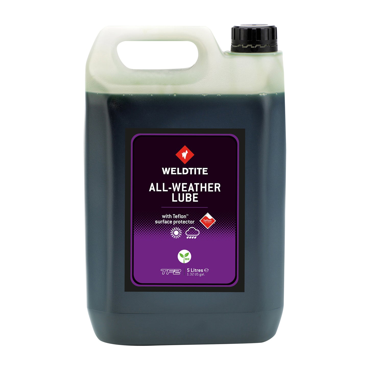 Lubrifiant vélo chaîne Weldtite TF2 all weather performance (5l)