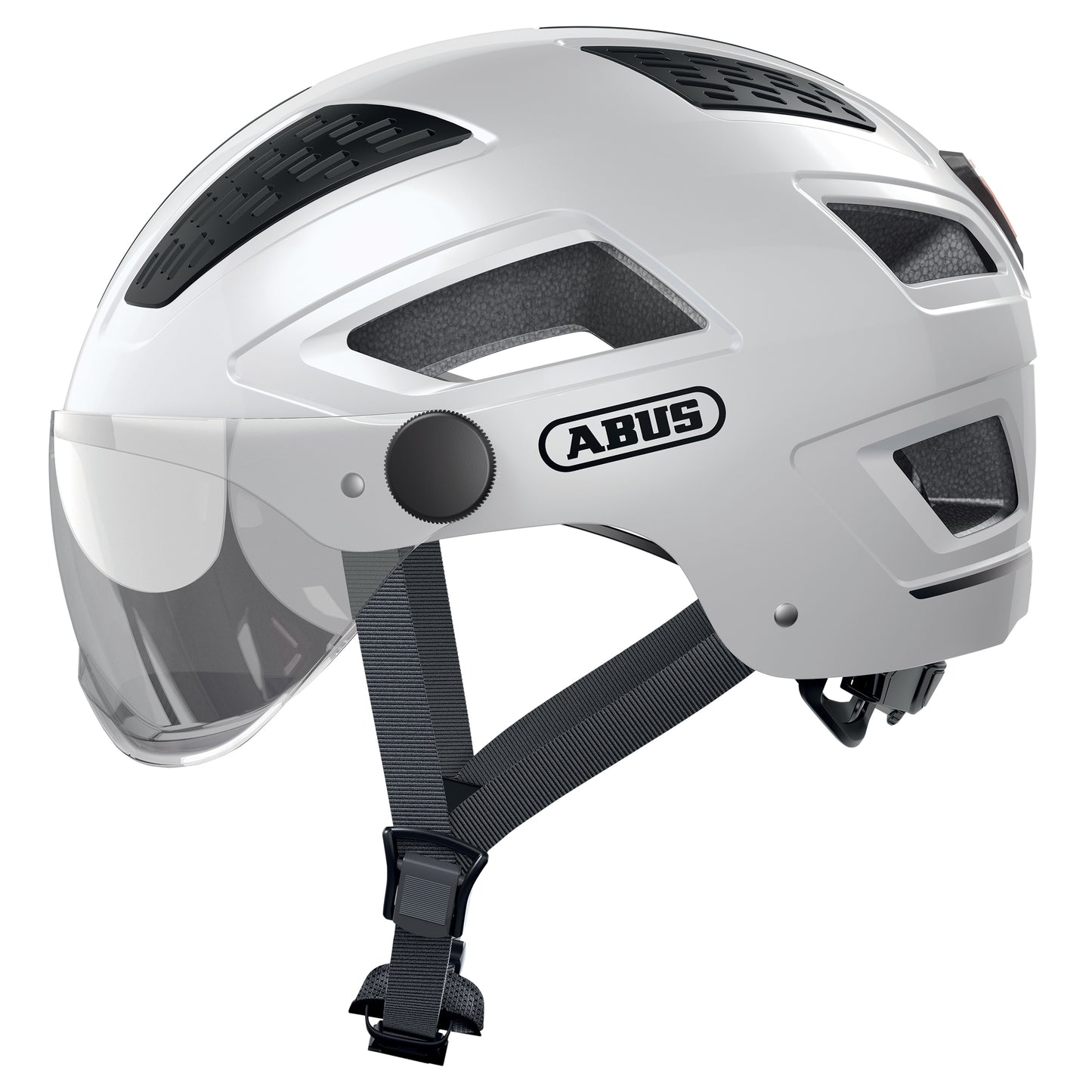 Casque vélo adulte Abus urbain hyban 2.0 ace blanc polaire