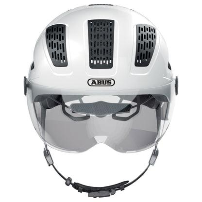 Casque vélo adulte Abus urbain hyban 2.0 ace blanc polaire
