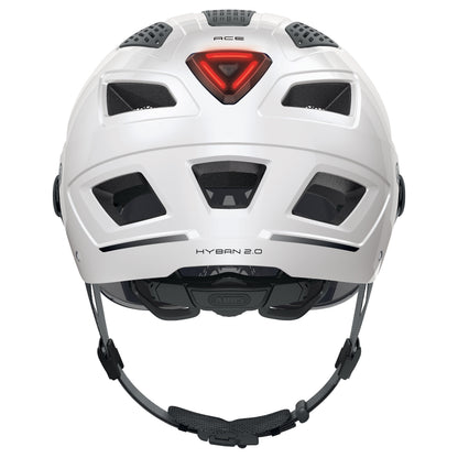 Casque vélo adulte Abus urbain hyban 2.0 ace blanc polaire