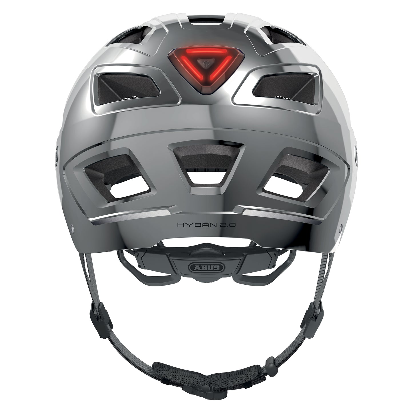 Casque vélo adulte Abus urbain hyban 2.0 chrome