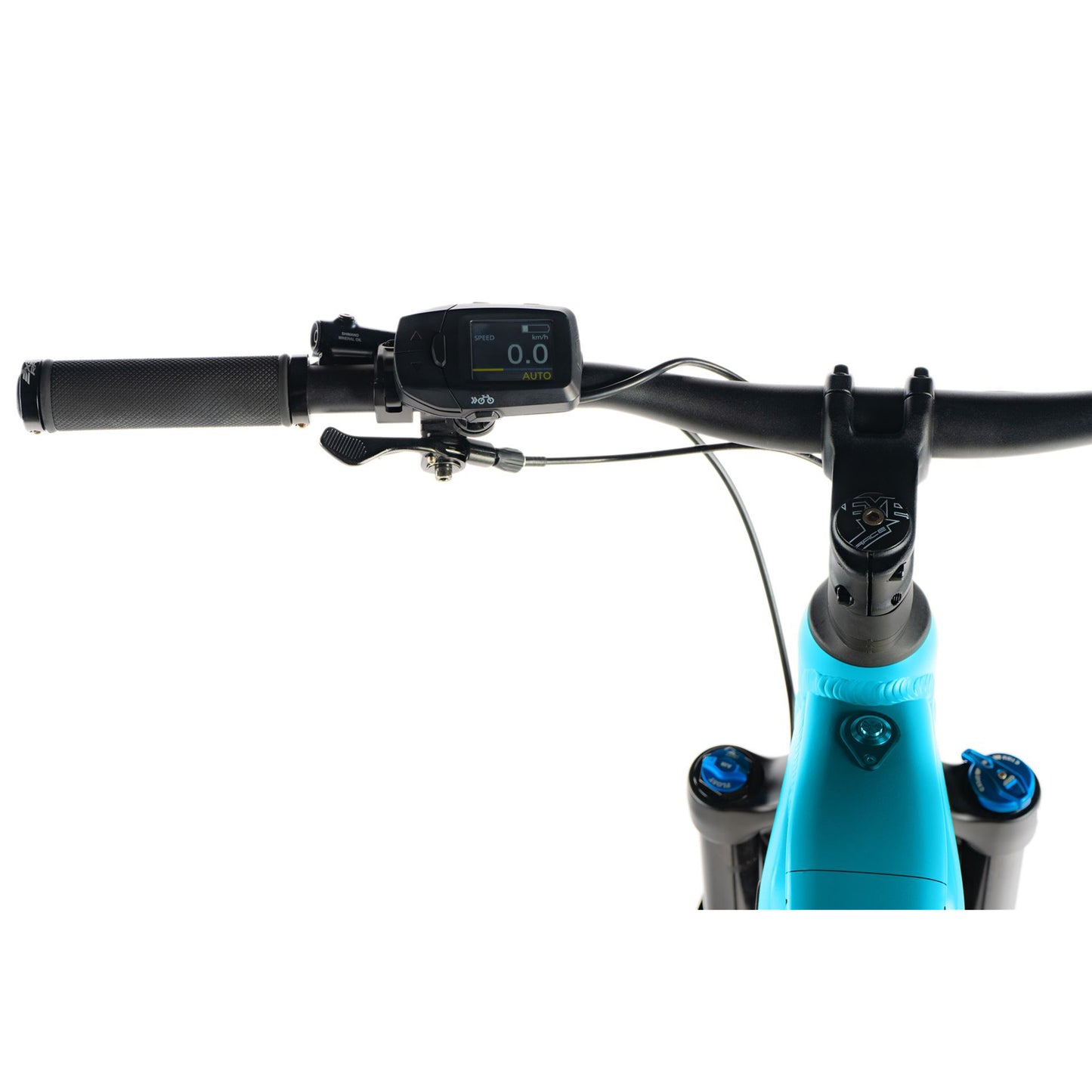 Vélo électrique VTT 29 Leader Fox Argus bleu TS Panasonic GX 20Ah