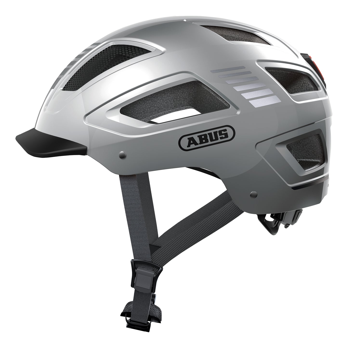 Casque vélo adulte Abus urbain hyban 2.0 argent