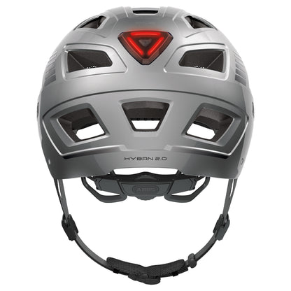 Casque vélo adulte Abus urbain hyban 2.0 argent
