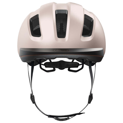 Casque vélo adulte Abus urbain purl-y ace champagne beige éclairage intégré