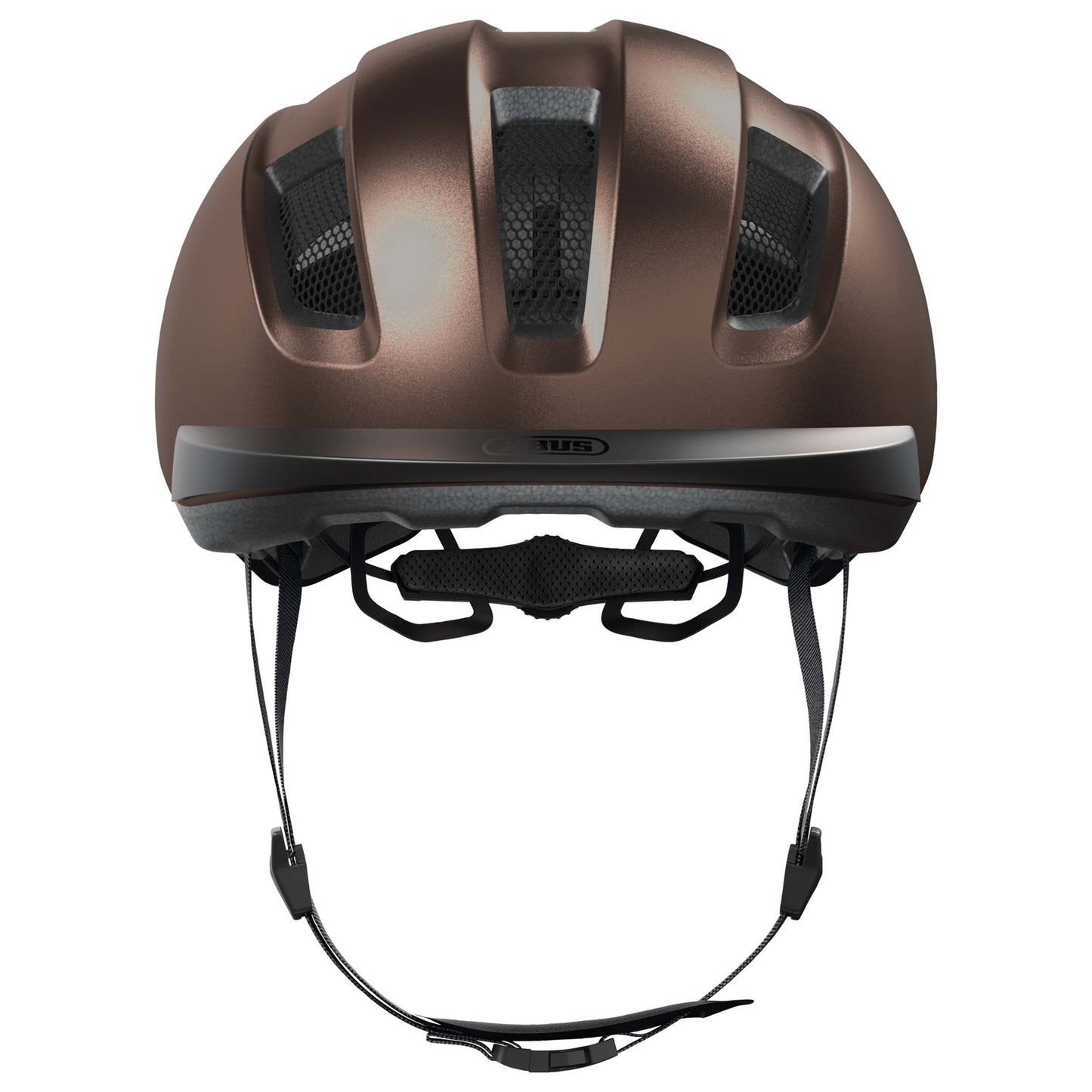Casque vélo adulte Abus urbain purl-y ace marron éclairage intégré