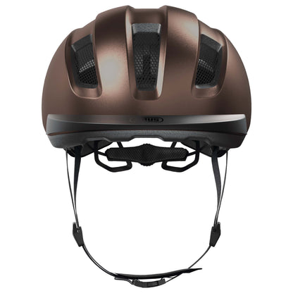 Casque vélo adulte Abus urbain purl-y ace marron éclairage intégré