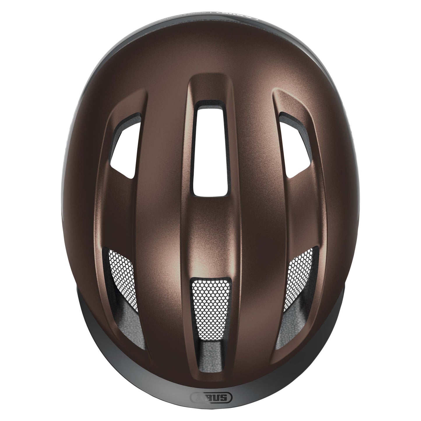 Casque vélo adulte Abus urbain purl-y ace marron éclairage intégré