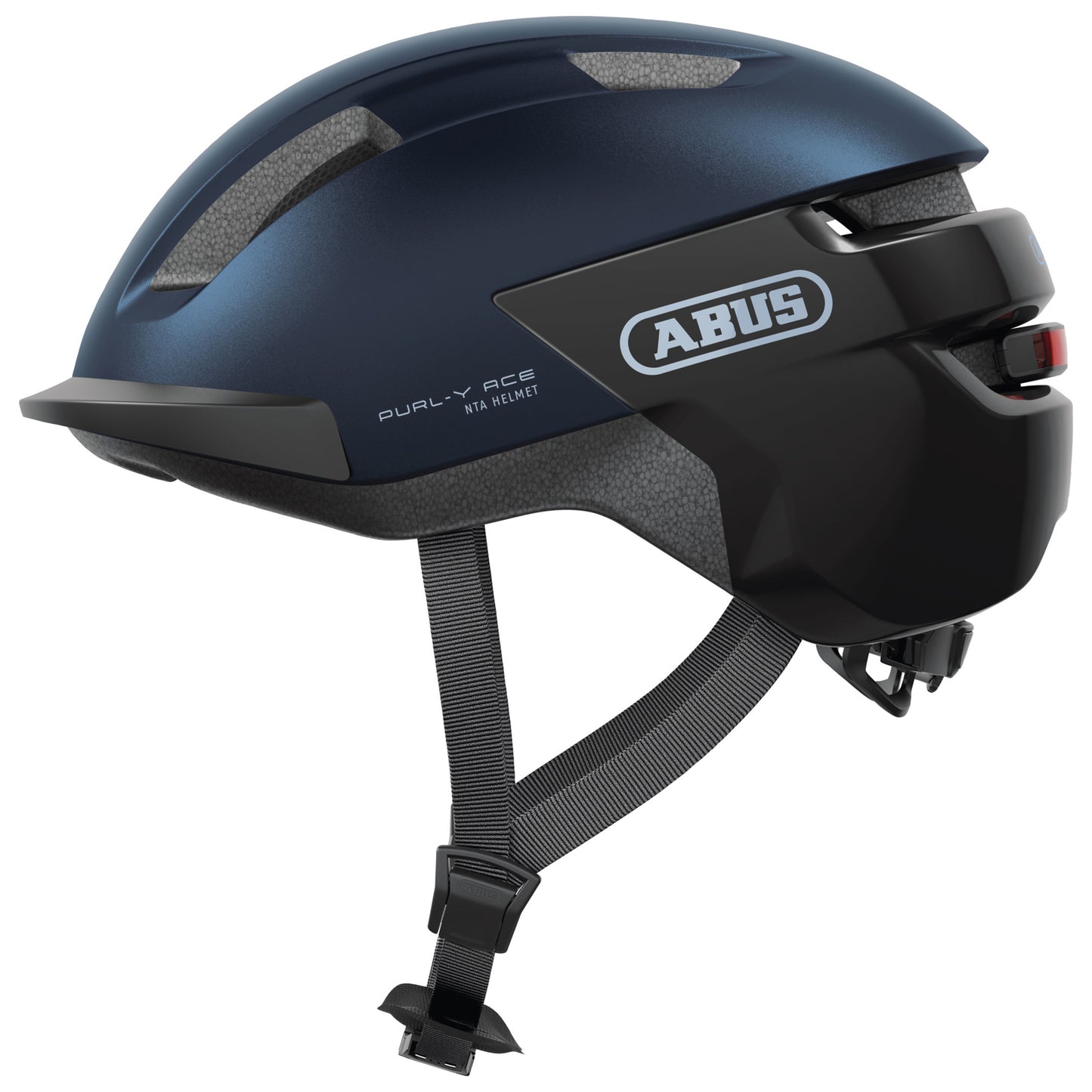 Casque vélo adulte Abus urbain purl-y ace bleu nuit éclairage intégré