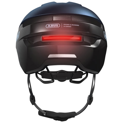 Casque vélo adulte Abus urbain purl-y ace bleu nuit éclairage intégré