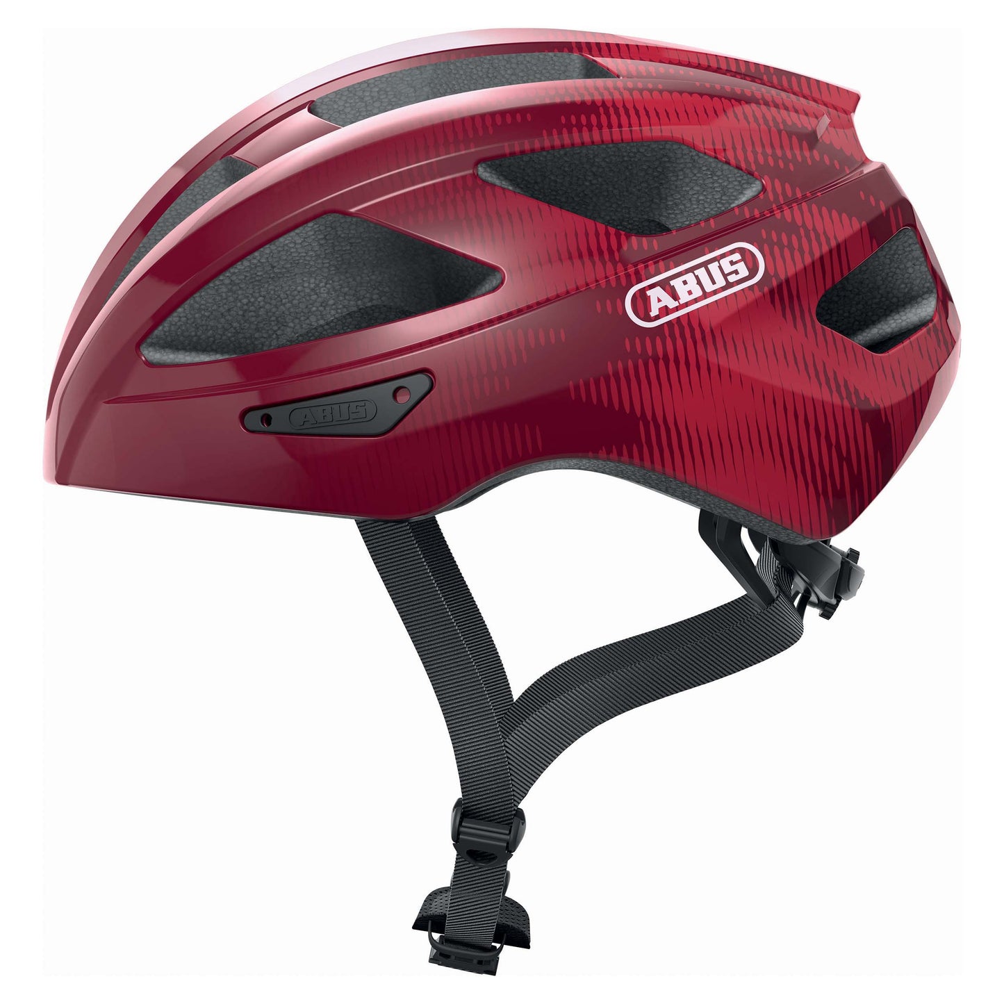 Abus Macator Adult Road Bike Helmet Burgundy Red