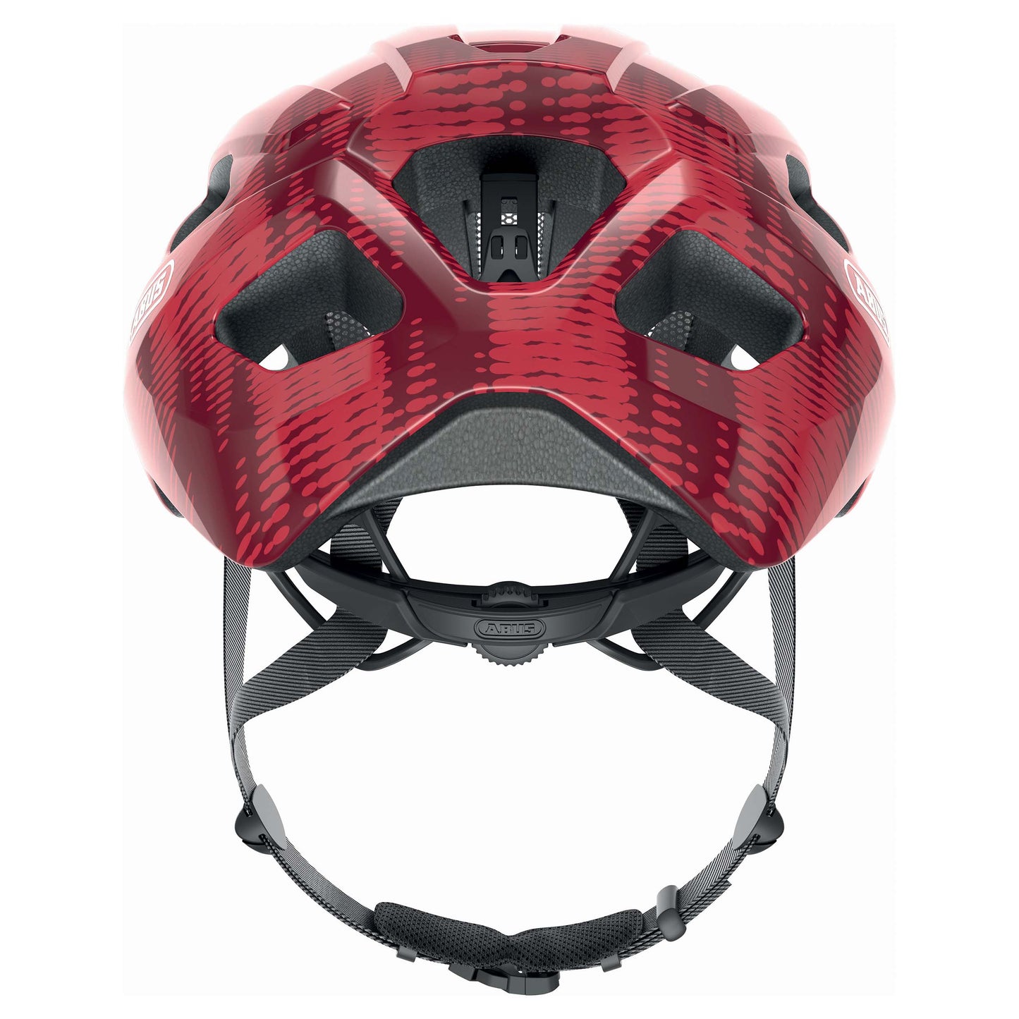 Abus Macator Adult Road Bike Helmet Burgundy Red