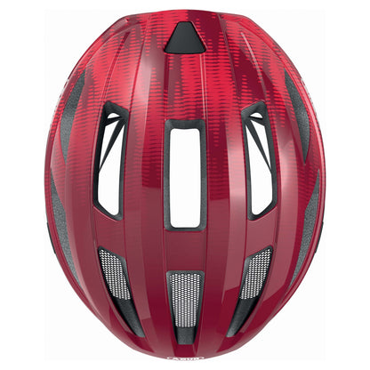 Abus Macator Adult Road Bike Helmet Burgundy Red