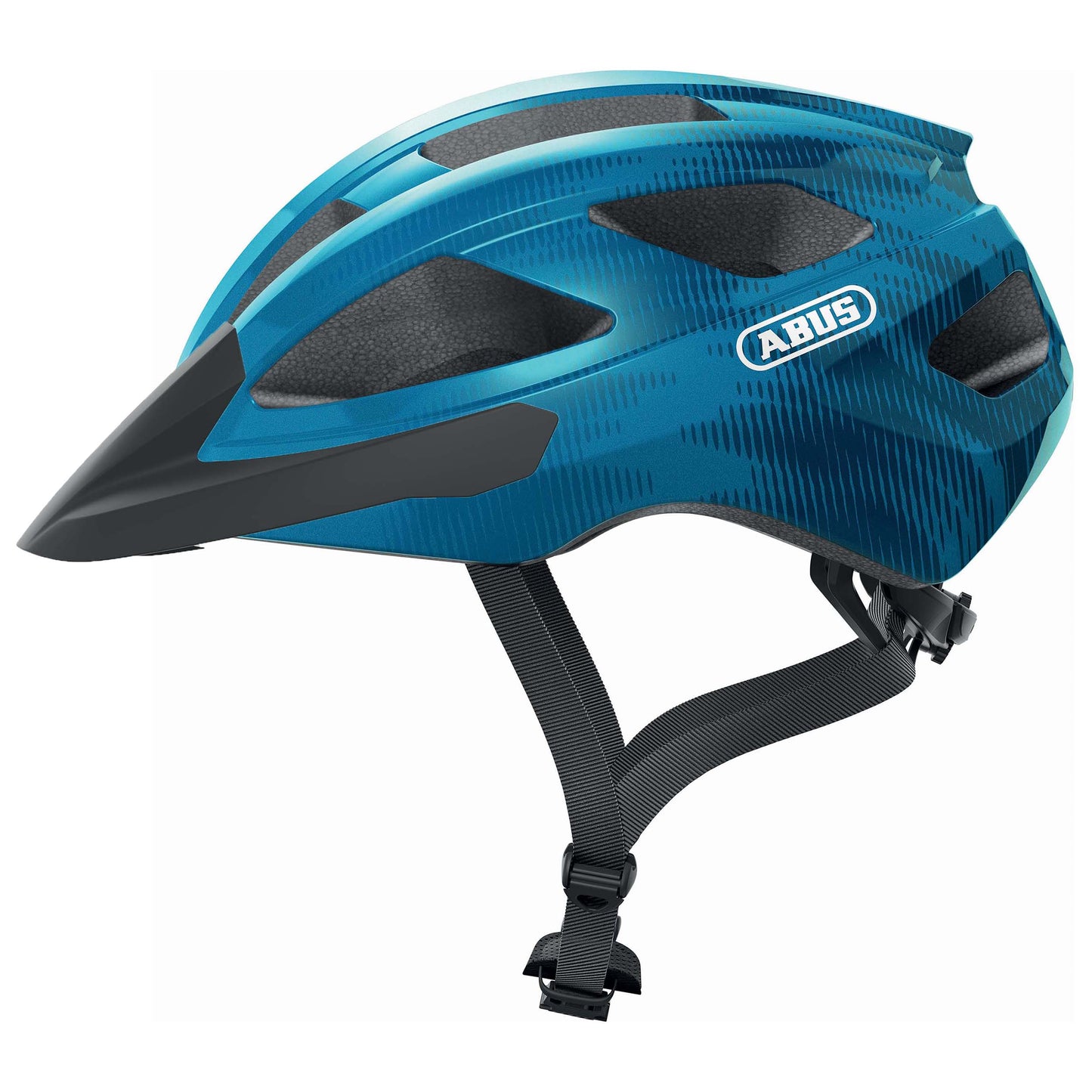 Casque vélo adulte Abus route macator bleu acier