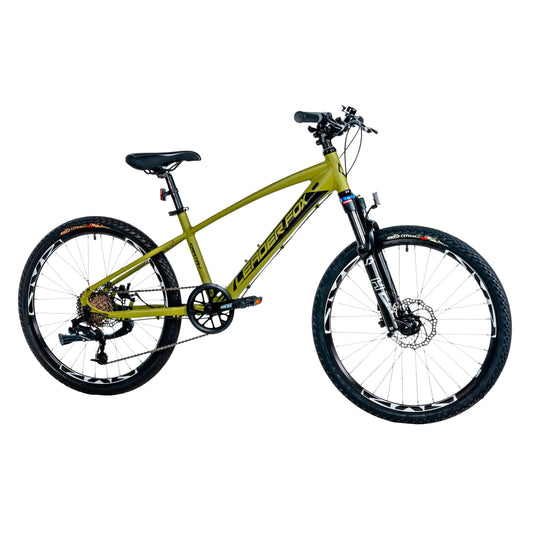 Leader Fox Capitan 24-inch Boys' 8-Speed Hardtail Mountain Bike - Matte Khaki Green