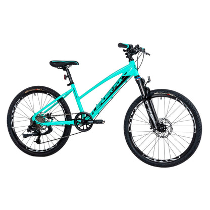 Leader Fox Capitan 24-inch girls' mountain bike, matt green, 8-speed