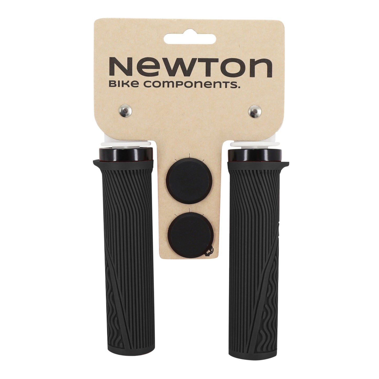 City MTB Newton lock-on rubber grips black 130mm plug
