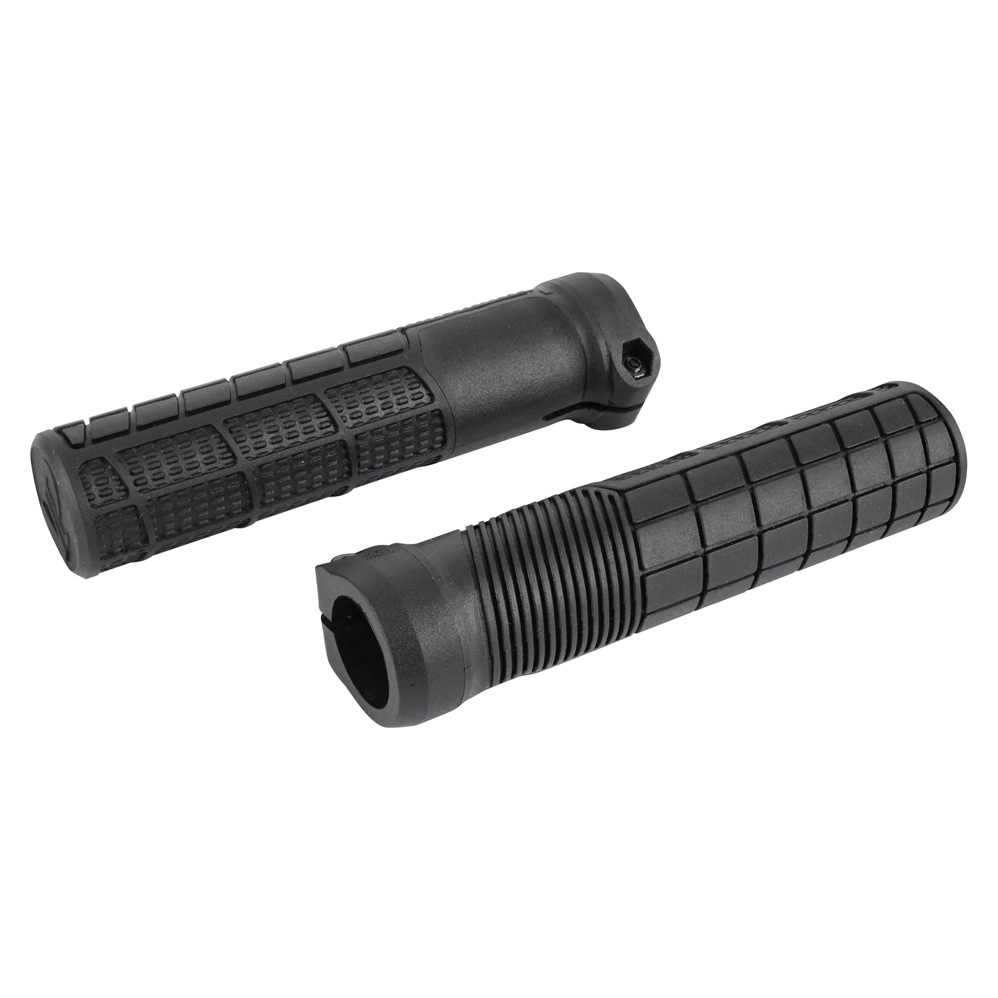 City MTB Newton lock-on rubber grips black 138mm without plugs