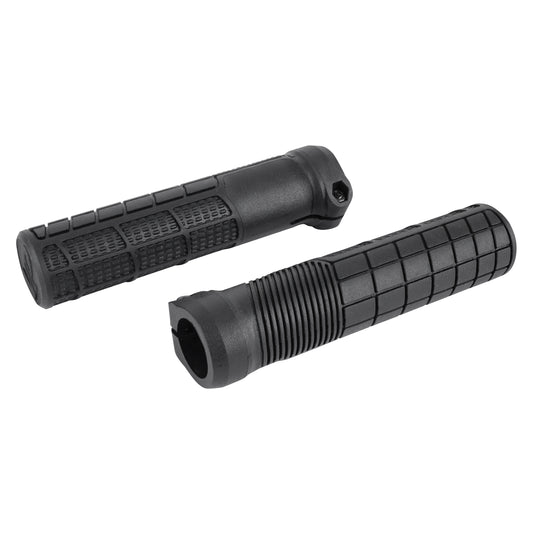 Poignées City VTT Newton lock-on rubber noir 138mm sans bouchon