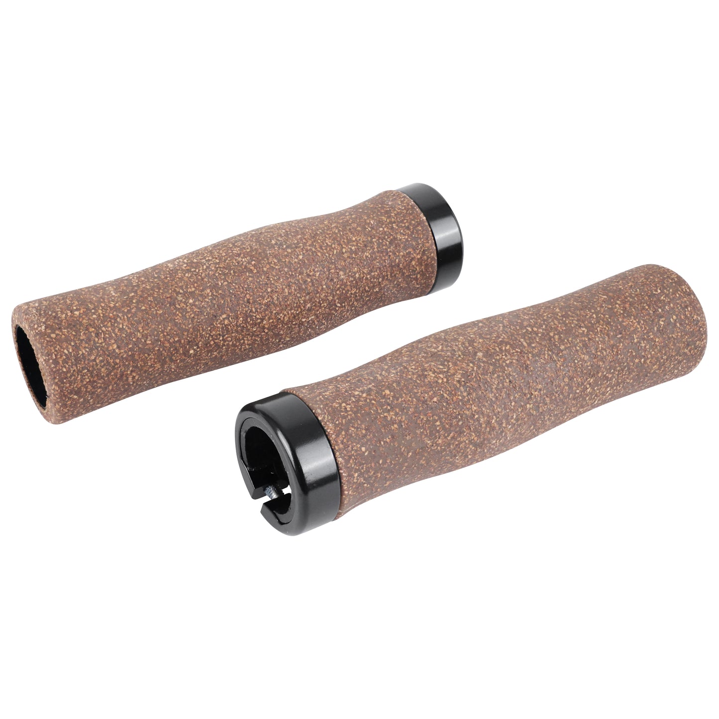 Poignées VTC City Newton effet liège marron lock-on 131mm