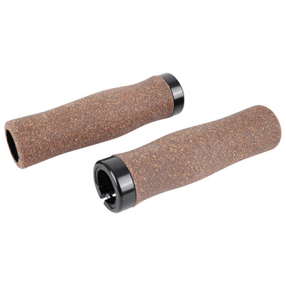 Poignées VTC City Newton effet liège marron lock-on 131mm