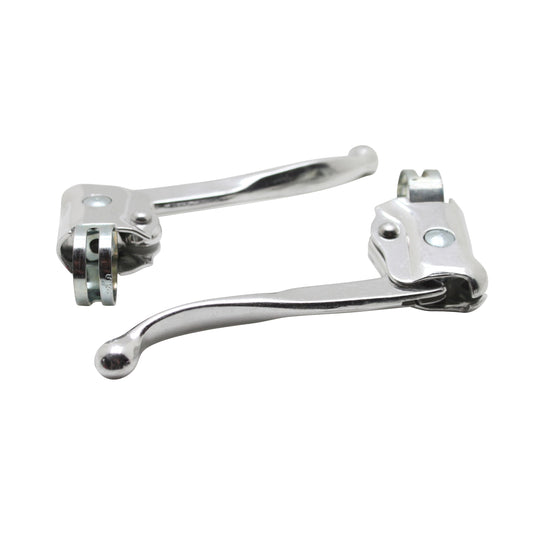 Levier frein city dame PCP alu argent (paire)