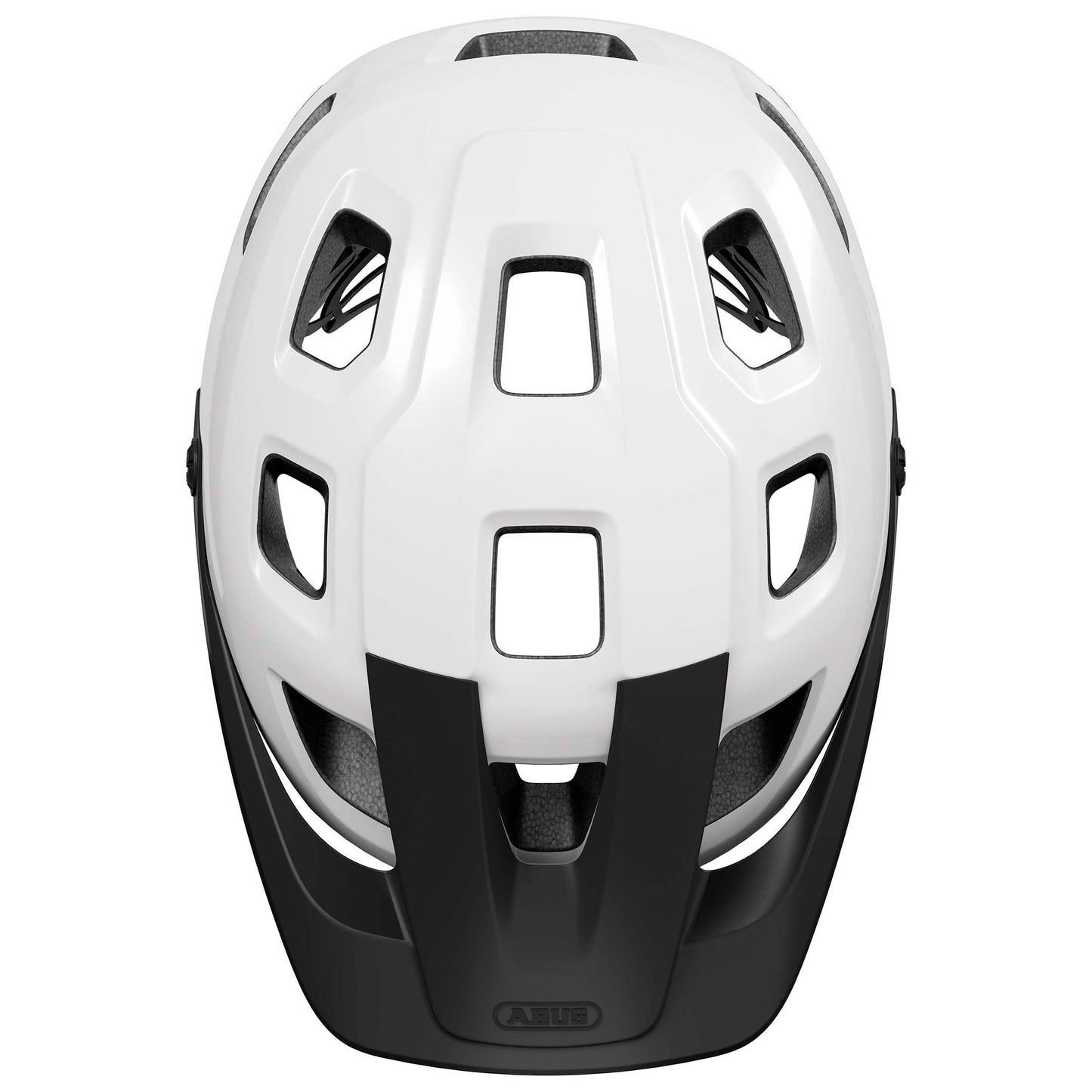 Casque vélo adulte Abus VTT motrip blanc brillant