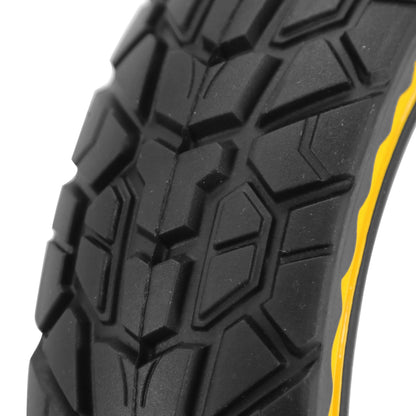 Pneu Trottinette plein 8.5 X 2.00 Noir Liseret Multicolor Jaune, Rouge, Bleu - Largeur Interieur 34 mm