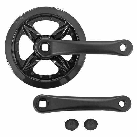 PCP mountain bike crankset, black aluminum, 152mm, 36-tooth chainring