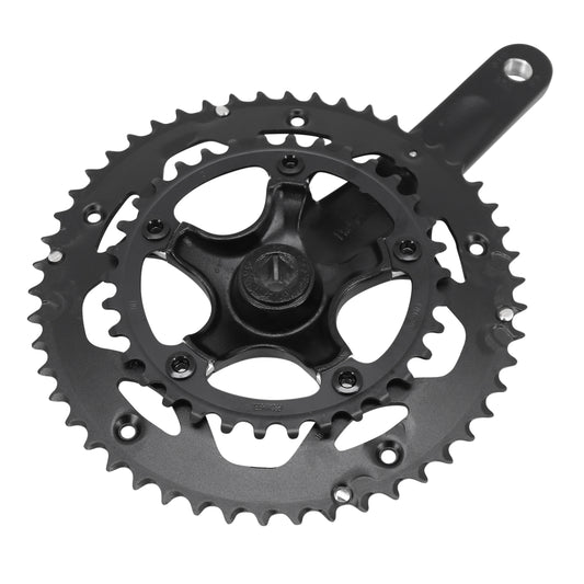 PCP Road Crankset, black aluminum, 172.5, 50x34