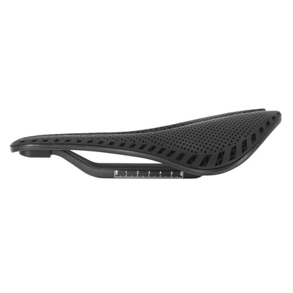 Selle Newton 3D Carbone T801 ouverte noire 245x143 rail carbone