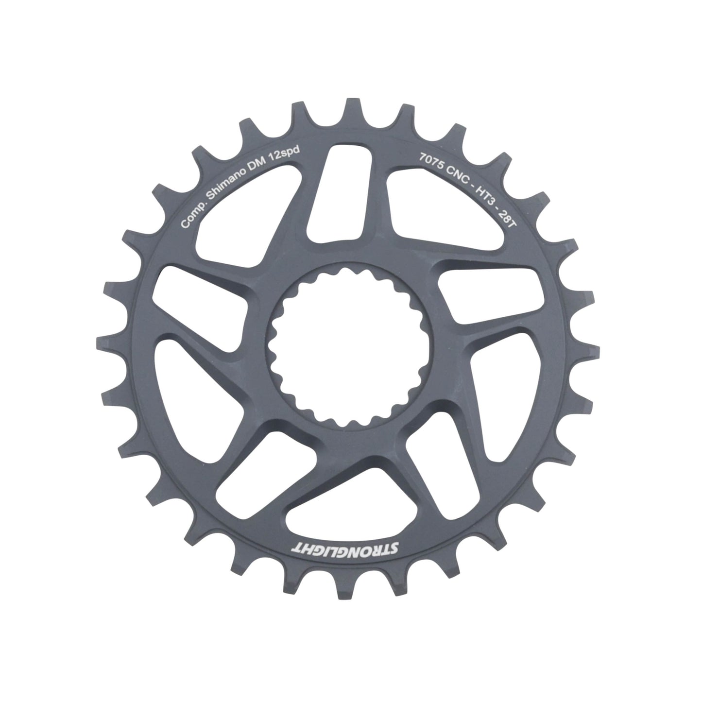 Plateau VTT DM Boost Stronglight pour Shimano M9100 mono 28D