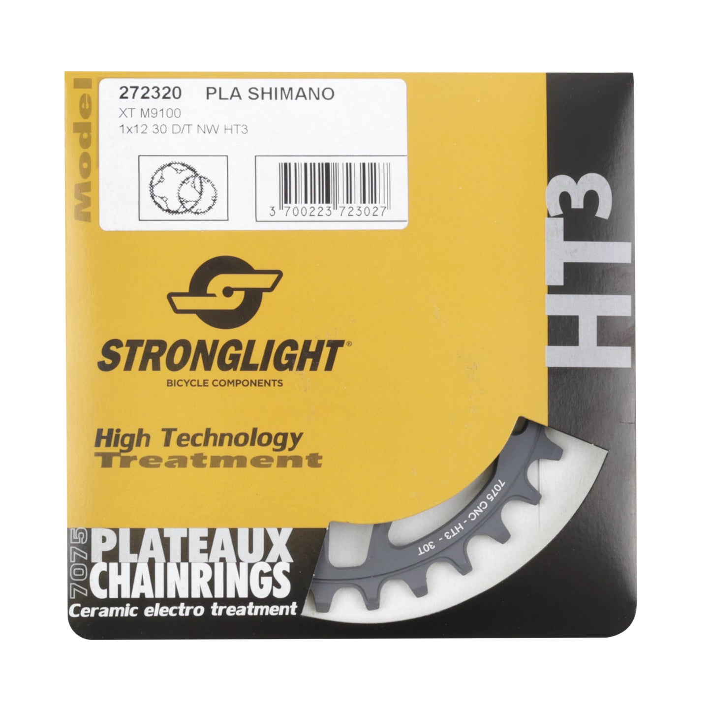 Plateau VTT DM Boost Stronglight pour Shimano M9100 mono 30D