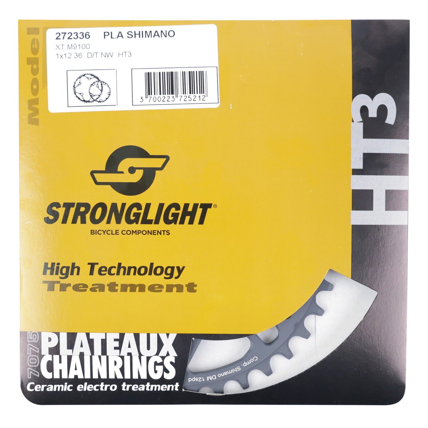 Plateau VTT DM Boost Stronglight pour Shimano M9100 mono 36D