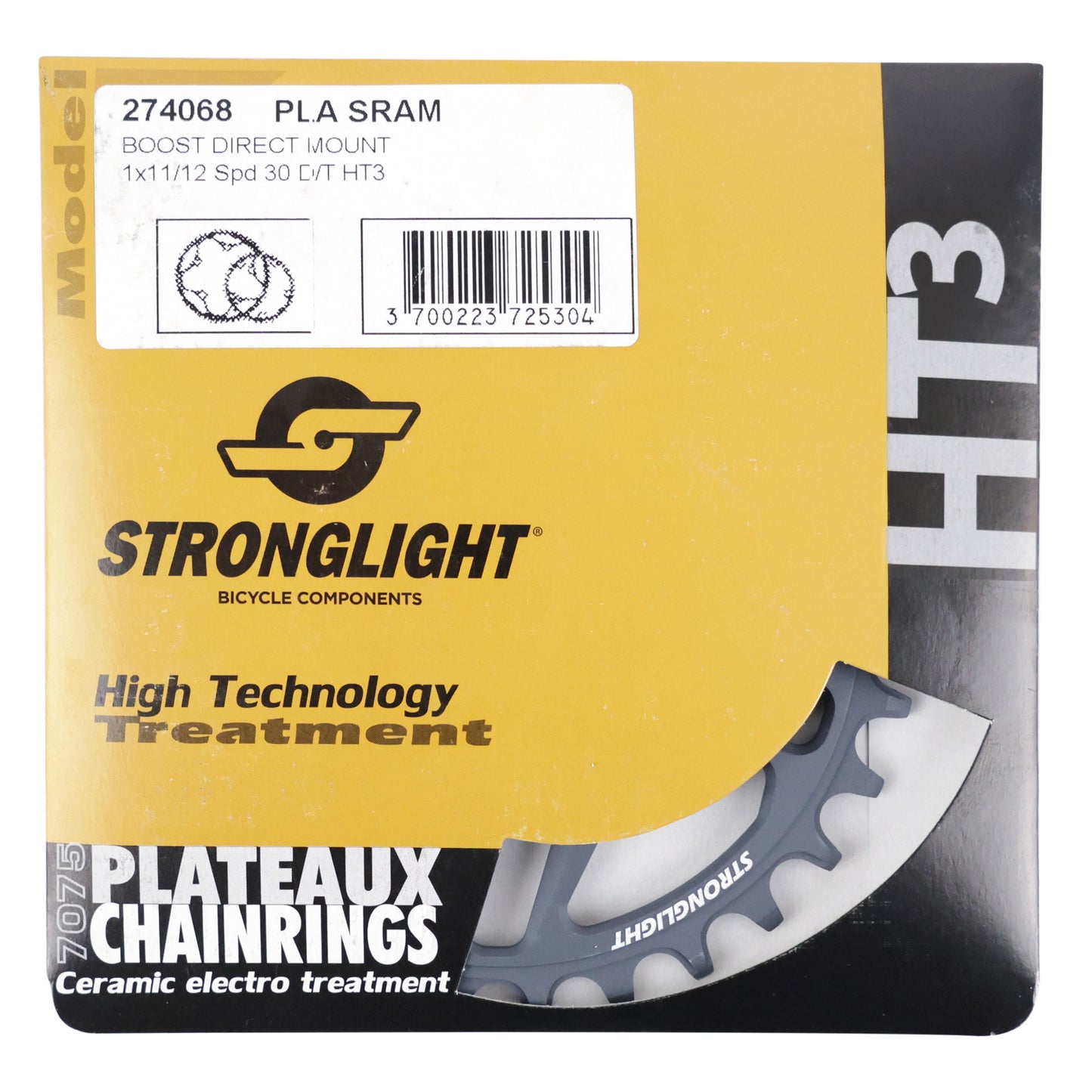 Plateau VTT direct mount Stronglight pour SRAM X01 XX1 30D 12V