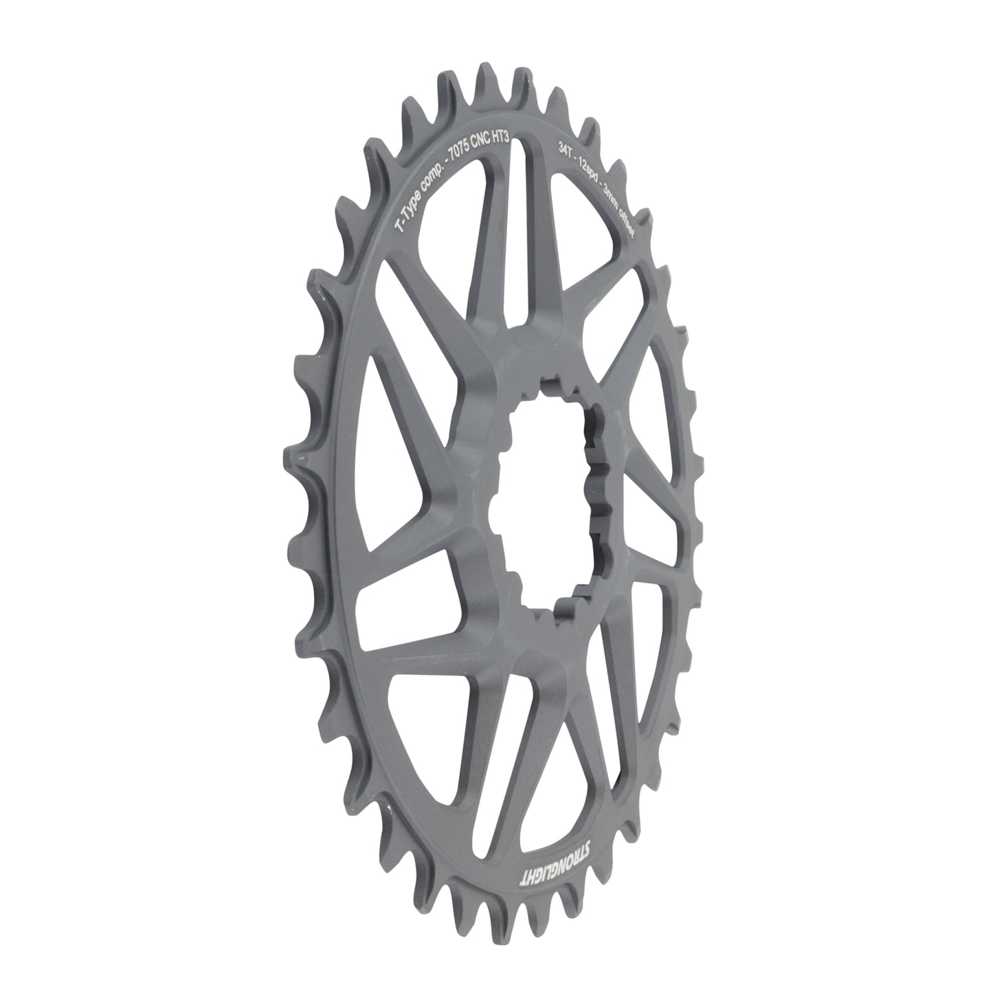 Plateau VTT direct mount Stronglight pour SRAM X01 XX1 34D 12V