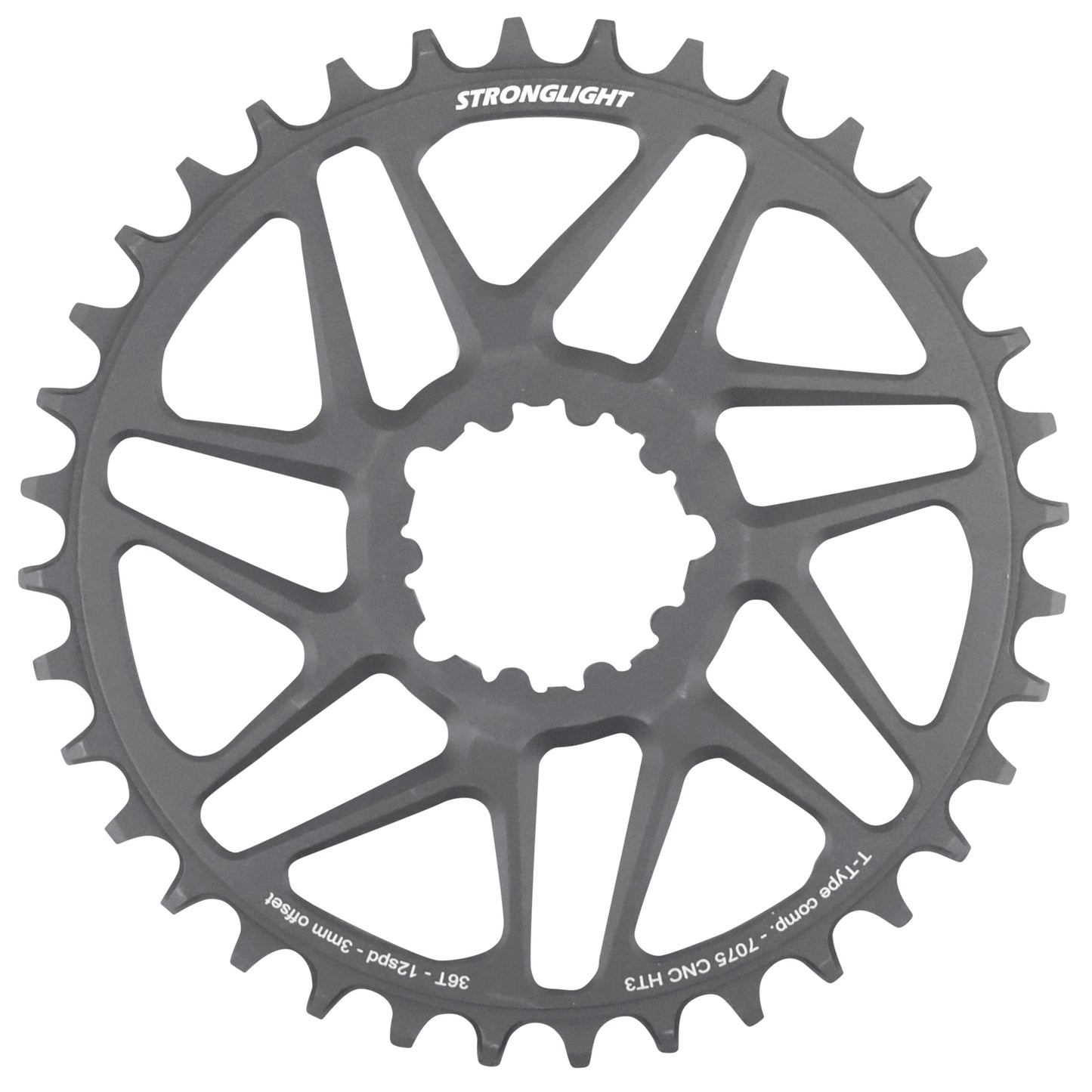 Plateau VTT direct mount Stronglight pour SRAM X01 XX1 36D 12V