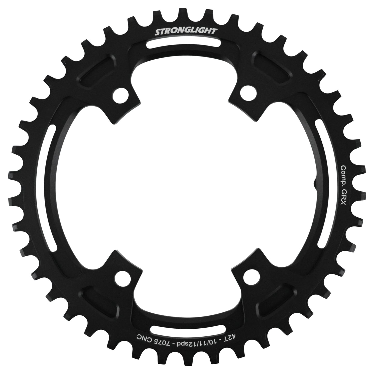 Plateau gravel Stronglight 4 bras D110 pour Shimano GRX 42D