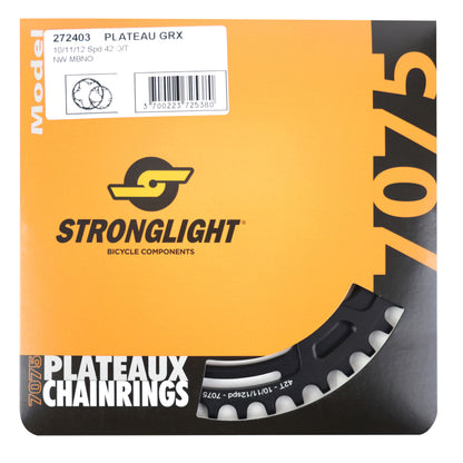 Plateau gravel Stronglight 4 bras D110 pour Shimano GRX 42D