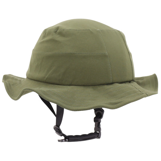 Casque vélo-trottinette adulte urbain-city cp01 avec chapeau textile vert PCP