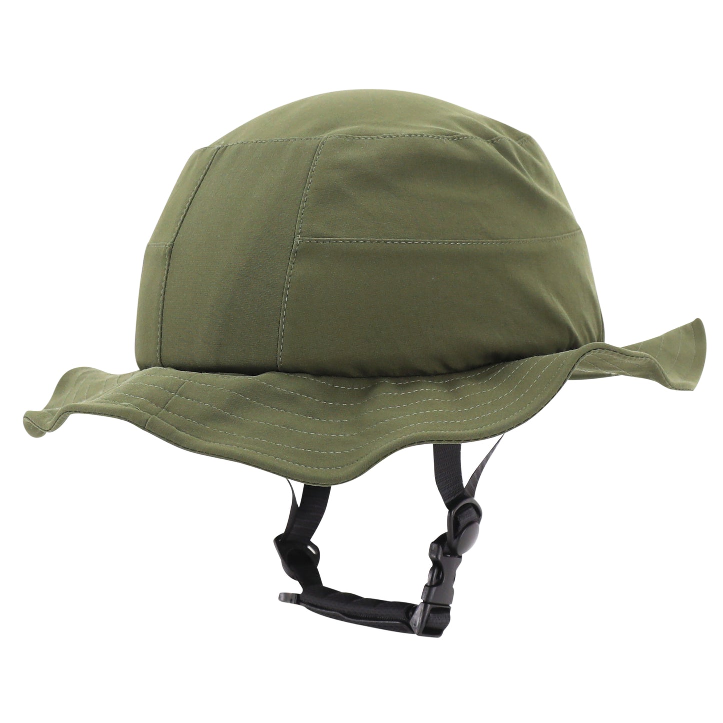 Casque vélo-trottinette adulte urbain-city cp01 avec chapeau textile vert PCP