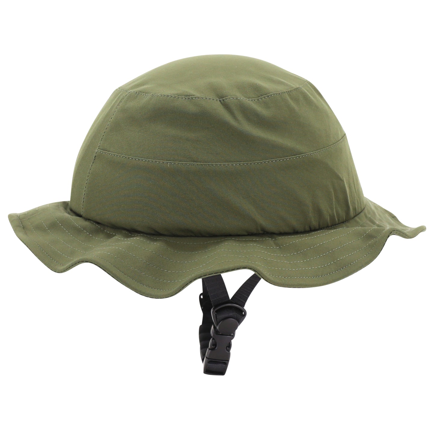 Casque vélo-trottinette adulte urbain-city cp01 avec chapeau textile vert PCP
