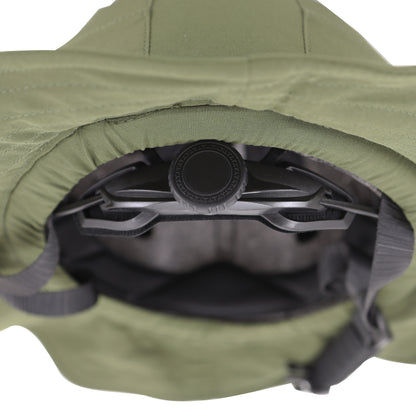 Casque vélo-trottinette adulte urbain-city cp01 avec chapeau textile vert PCP