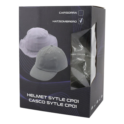 Casque vélo-trottinette adulte urbain-city cp01 avec chapeau textile vert PCP