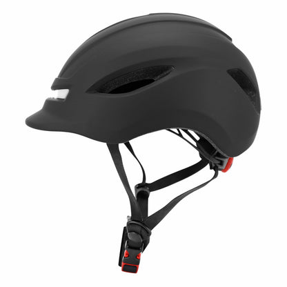 Casque vélo-trottinette adulte urbain-city cp02 noir éclairage intégré PCP