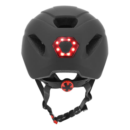 Casque vélo-trottinette adulte urbain-city cp02 noir éclairage intégré PCP