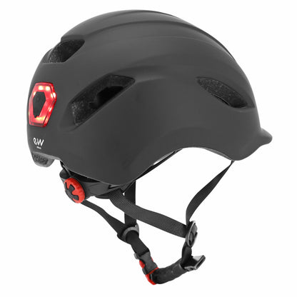 Casque vélo-trottinette adulte urbain-city cp02 noir éclairage intégré PCP