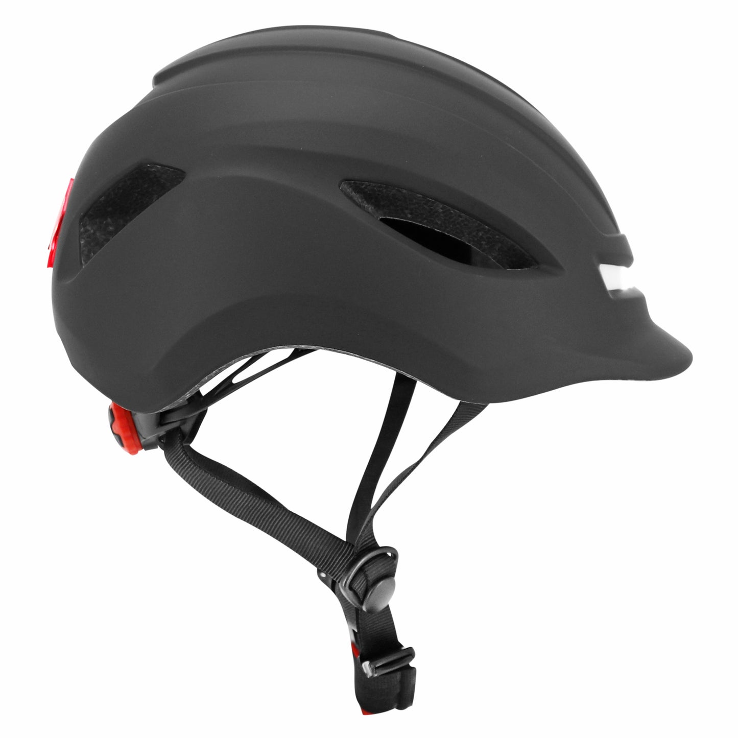 Casque vélo-trottinette adulte urbain-city cp02 noir éclairage intégré PCP