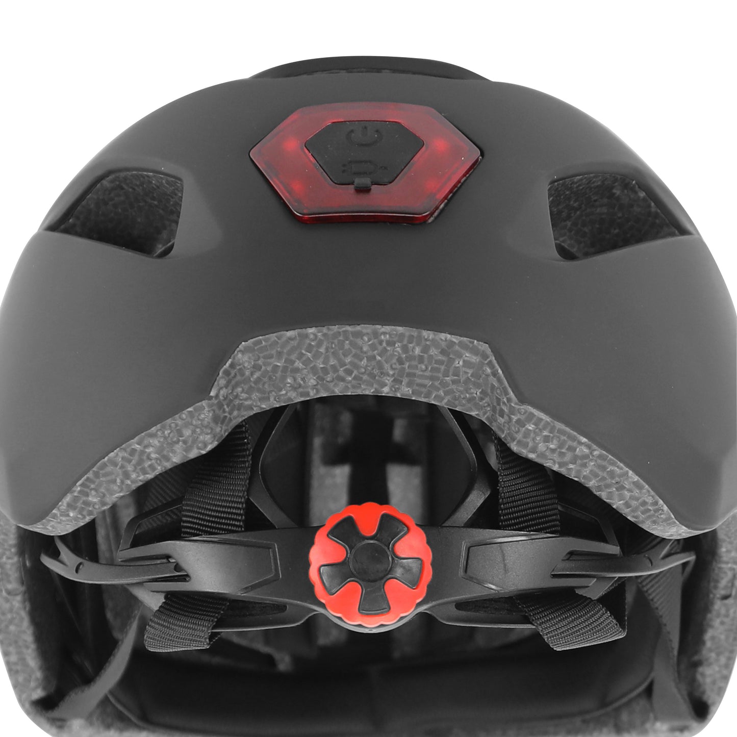 Casque vélo-trottinette adulte urbain-city cp02 noir éclairage intégré PCP