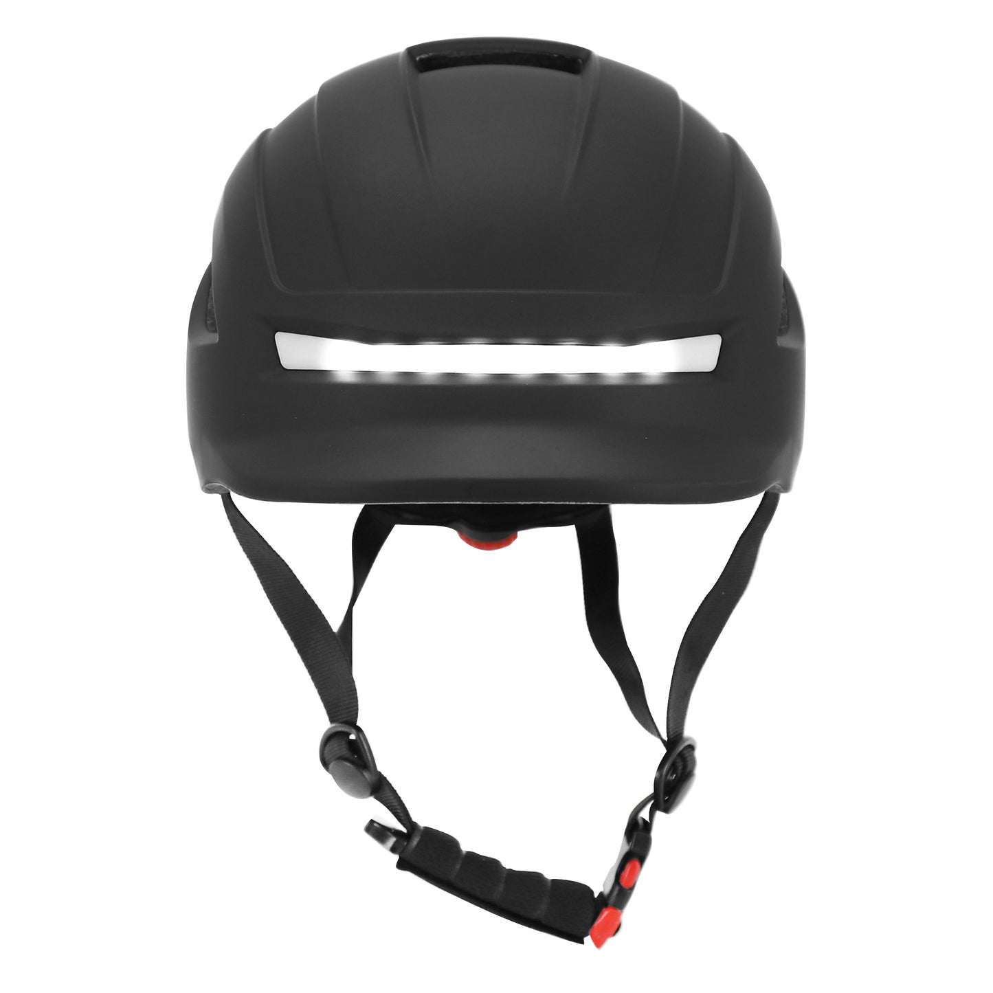 Casque vélo-trottinette adulte urbain-city cp02 noir éclairage intégré avec clignotant + commande au cintre PCP